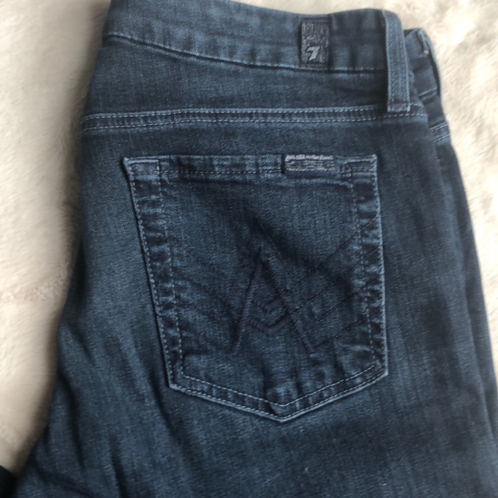 7 FOR ALL MANKIND ‘A’ Pocket dark wash jeans